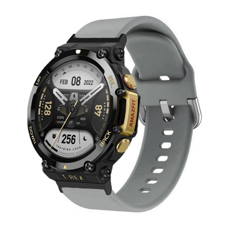 Cinturino per orologio con fibbia inversa in silicone, For Amazfit T-Rex 2
