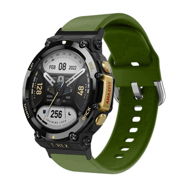 Cinturino per orologio con fibbia inversa in silicone, For Amazfit T-Rex 2