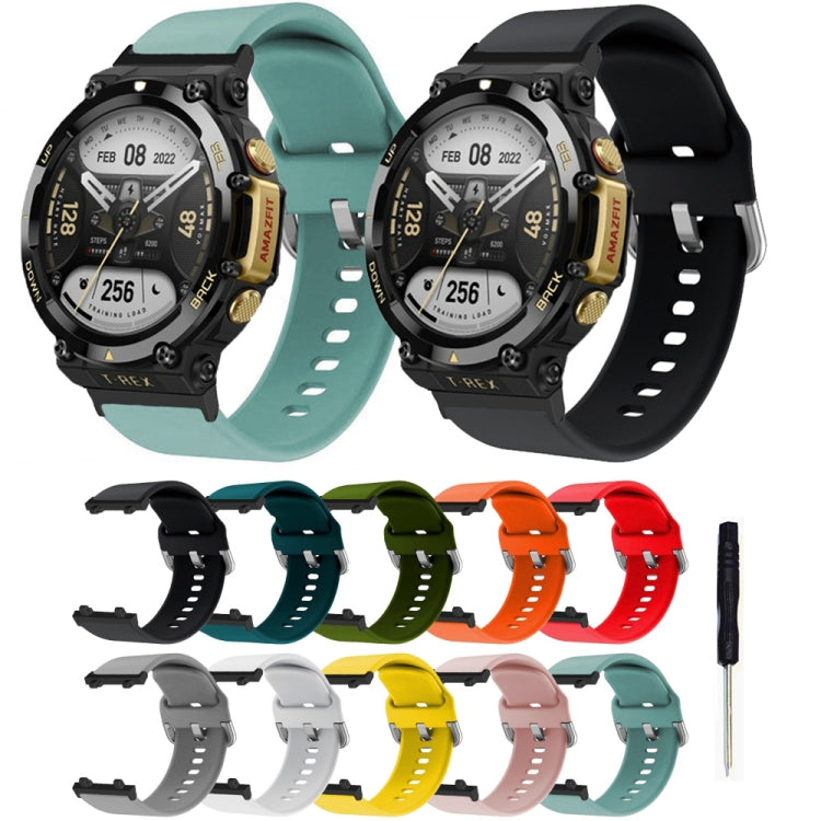 Cinturino per orologio con fibbia inversa in silicone, For Amazfit T-Rex 2
