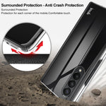 IMAK Wing II Custodia protettiva per PC Crystal Pro resistente all'usura, For Samsung Galaxy Z Fold4 5G