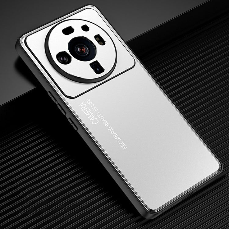 Custodia per telefono in metallo satinato serie Light and Shadow, For Xiaomi 12/12S/12X, For Xiaomi 12 Pro/12S Pro, For Xiaomi 12S Ultra