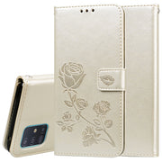 Custodia portafoglio in pelle PU rosa per Galaxy S20
