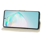Custodia portafoglio in pelle PU rosa per Galaxy S20