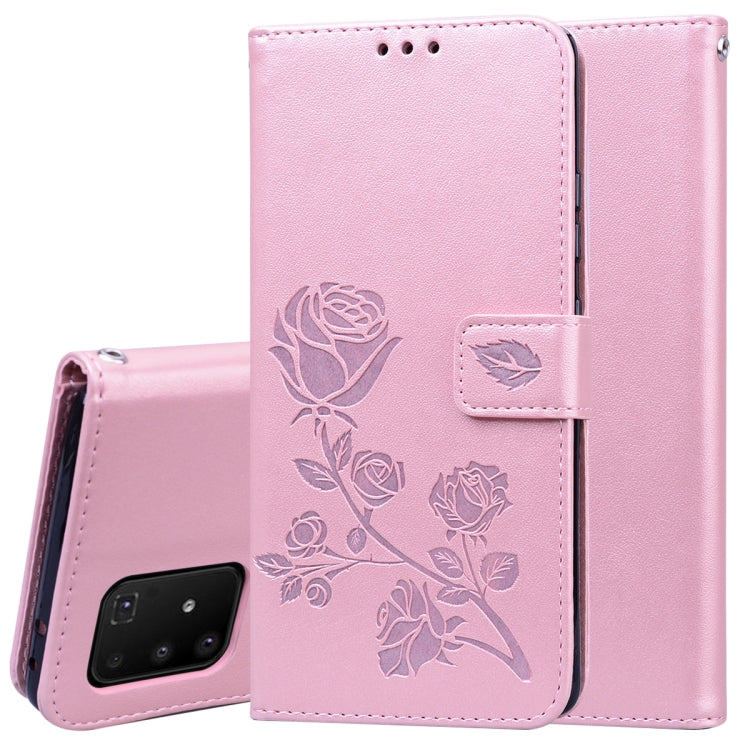 Custodia portafoglio in pelle PU rosa per Galaxy S20