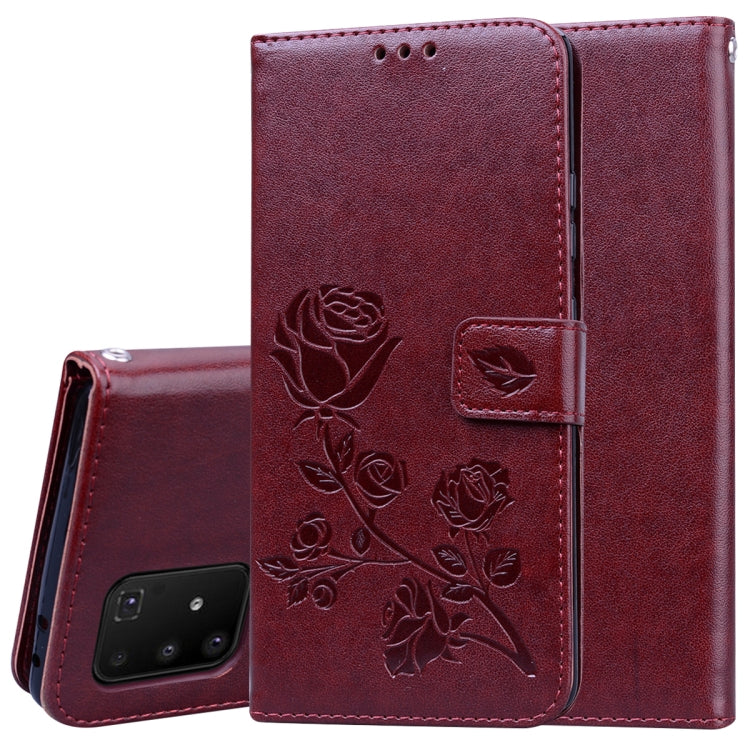 Custodia portafoglio in pelle PU rosa per Galaxy S20