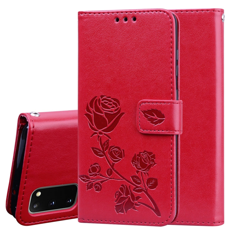 Custodia portafoglio in pelle PU rosa per Galaxy S20