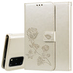 Custodia portafoglio in pelle PU rosa per Galaxy S20