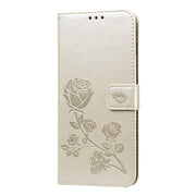 Custodia in pelle PU con vibrazione orizzontale in rilievo rosa con supporto, slot per carte e portafoglio, For Galaxy S20 Ultra, For Galaxy A51, For Galaxy A71, For Xiaomi Mi A3