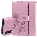 Custodia portafoglio in pelle PU rosa per Xiaomi Mi A3