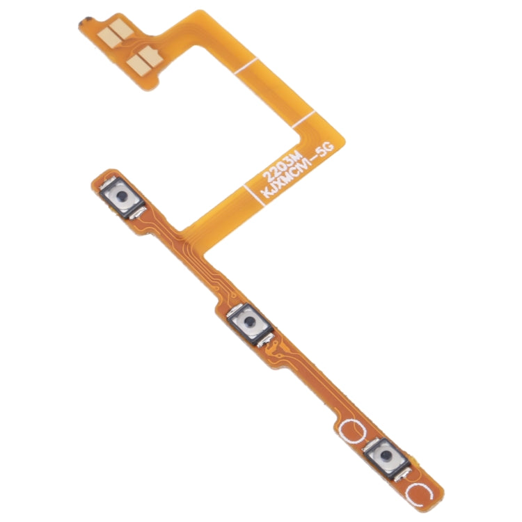 Pulsante di accensione e cavo flessibile del pulsante del volume, For Xiaomi Civi 2109119BC, For Xiaomi Redmi Note 11S/Redmi Note 11 4G AMOLED LCD/Poco M4 Pro, For Xiaomi Redmi Note 10 Pro China/Poco X3 GT, For Realme C21Y RMX3261 RMX3263