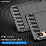 Custodia per telefono TPU in fibra di carbonio con trama spazzolata, For Sony Xperia L3, For Sony Xperia XZ1, For Sony Xperia 8/8 Lite, For Sony Xperia Ace II, For Sony Xperia 5 III, For Sony Xperia Pro-I
