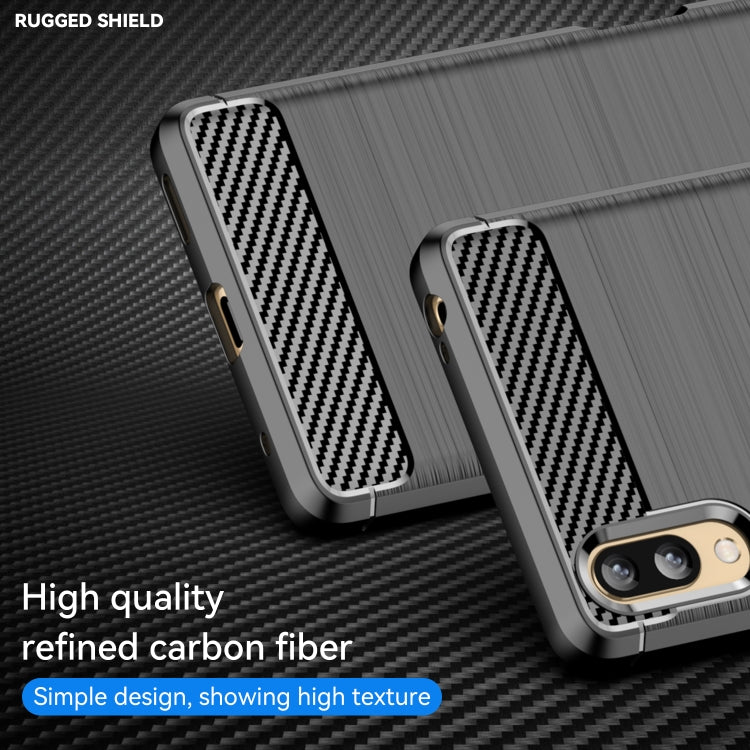 Custodia per telefono TPU in fibra di carbonio con trama spazzolata, For Sony Xperia L3, For Sony Xperia XZ1, For Sony Xperia 8/8 Lite, For Sony Xperia Ace II, For Sony Xperia 5 III, For Sony Xperia Pro-I