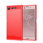 Custodia per telefono TPU in fibra di carbonio con trama spazzolata, For Sony Xperia L3, For Sony Xperia XZ1, For Sony Xperia 8/8 Lite, For Sony Xperia Ace II, For Sony Xperia 5 III, For Sony Xperia Pro-I