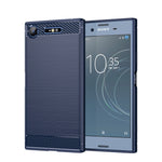 Custodia per telefono TPU in fibra di carbonio con trama spazzolata, For Sony Xperia L3, For Sony Xperia XZ1, For Sony Xperia 8/8 Lite, For Sony Xperia Ace II, For Sony Xperia 5 III, For Sony Xperia Pro-I
