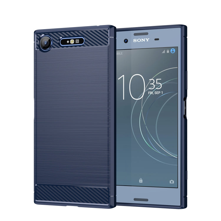 Custodia per telefono TPU in fibra di carbonio con trama spazzolata, For Sony Xperia L3, For Sony Xperia XZ1, For Sony Xperia 8/8 Lite, For Sony Xperia Ace II, For Sony Xperia 5 III, For Sony Xperia Pro-I