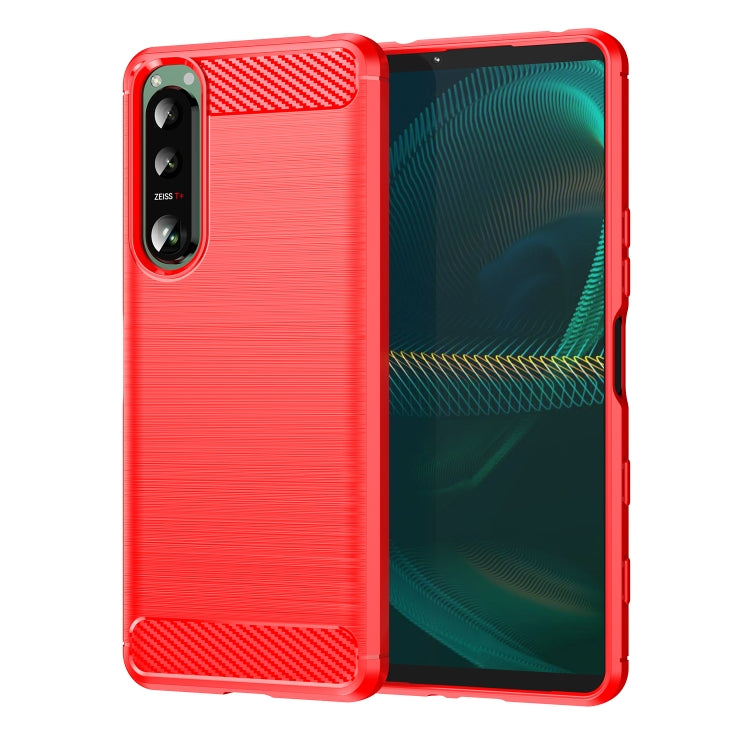 Custodia per telefono TPU in fibra di carbonio con trama spazzolata, For Sony Xperia L3, For Sony Xperia XZ1, For Sony Xperia 8/8 Lite, For Sony Xperia Ace II, For Sony Xperia 5 III, For Sony Xperia Pro-I