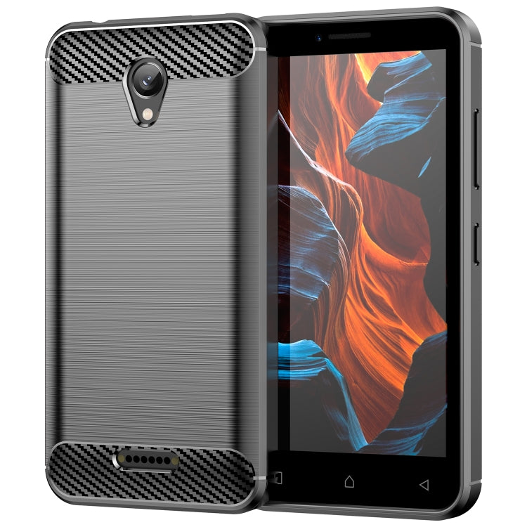 Custodia per telefono TPU in fibra di carbonio con trama spazzolata, For Lenovo A1010, For Lenovo Vibe A Plus, For Lenovo Vibe B, For Lenovo K8 Note/K8 Note Lite, For Lenovo Phab2, For Lenovo Lemon K12, For Lenovo K14