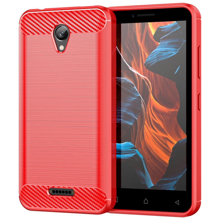 Custodia per telefono TPU in fibra di carbonio con trama spazzolata, For Lenovo A1010, For Lenovo Vibe A Plus, For Lenovo Vibe B, For Lenovo K8 Note/K8 Note Lite, For Lenovo Phab2, For Lenovo Lemon K12, For Lenovo K14