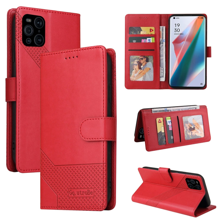 Custodia per telefono in pelle magnetica GQUTROBE Skin Feel, For OPPO Find X3 Pro, For OPPO A7 2018, For OPPO A15 4G, For OPPO A52