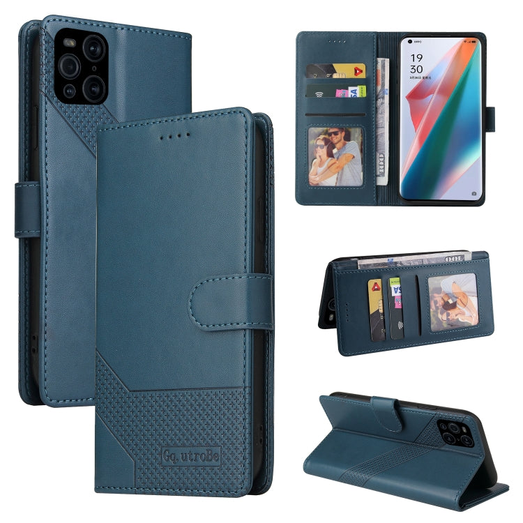 Custodia per telefono in pelle magnetica GQUTROBE Skin Feel, For OPPO Find X3 Pro, For OPPO A7 2018, For OPPO A15 4G, For OPPO A52
