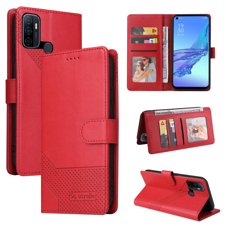 Custodia per telefono in pelle magnetica GQUTROBE Skin Feel, For OPPO A53, For OPPO A55 5G, For OPPO A74 / F19, For OPPO A92s