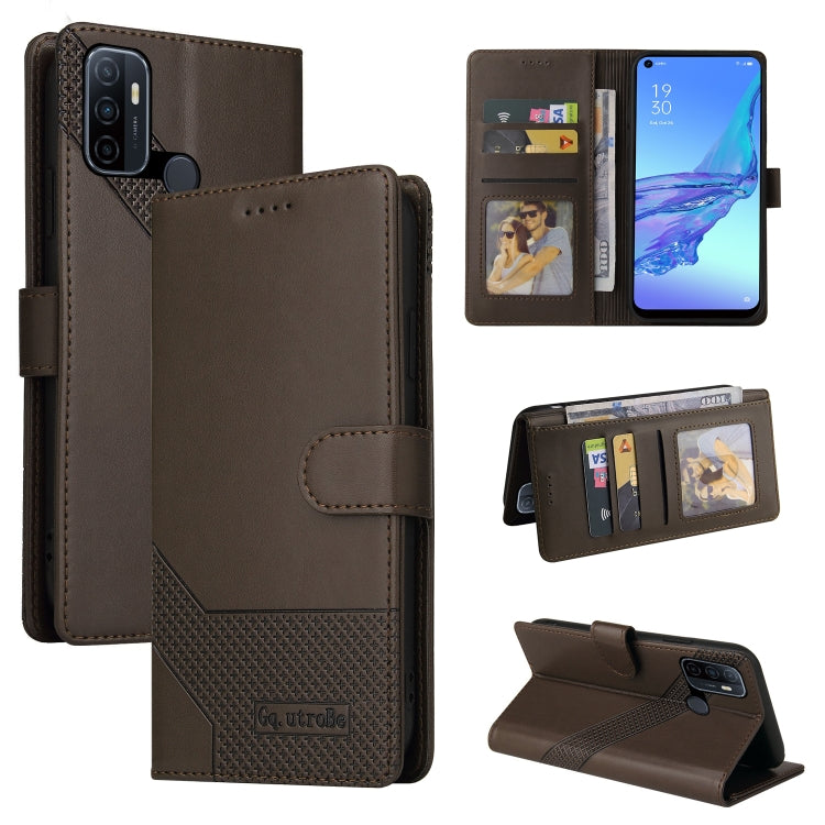 Custodia per telefono in pelle magnetica GQUTROBE Skin Feel, For OPPO A53, For OPPO A55 5G, For OPPO A74 / F19, For OPPO A92s