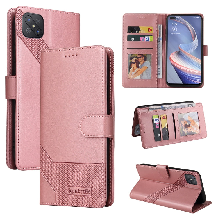 Custodia per telefono in pelle magnetica GQUTROBE Skin Feel, For OPPO A53, For OPPO A55 5G, For OPPO A74 / F19, For OPPO A92s