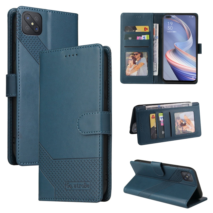 Custodia per telefono in pelle magnetica GQUTROBE Skin Feel, For OPPO A53, For OPPO A55 5G, For OPPO A74 / F19, For OPPO A92s