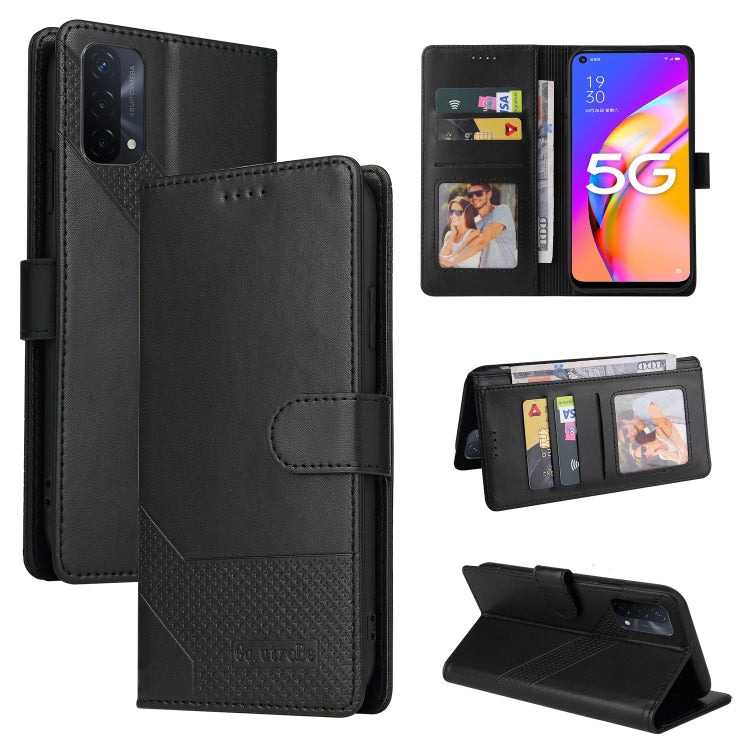 Custodia per telefono in pelle magnetica GQUTROBE Skin Feel, For OPPO A93 5G, For OPPO A94, For OPPO F17 Pro / A93, For Realme 8i