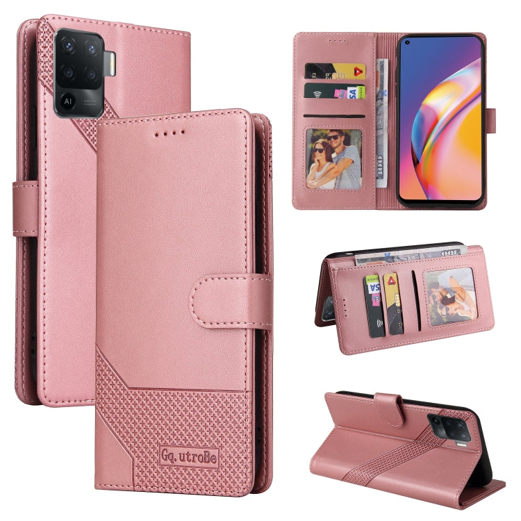 Custodia per telefono in pelle magnetica GQUTROBE Skin Feel, For OPPO A93 5G, For OPPO A94, For OPPO F17 Pro / A93, For Realme 8i