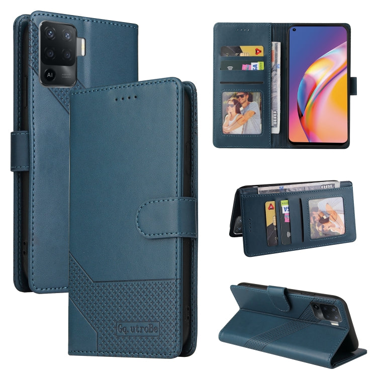 Custodia per telefono in pelle magnetica GQUTROBE Skin Feel, For OPPO A93 5G, For OPPO A94, For OPPO F17 Pro / A93, For Realme 8i