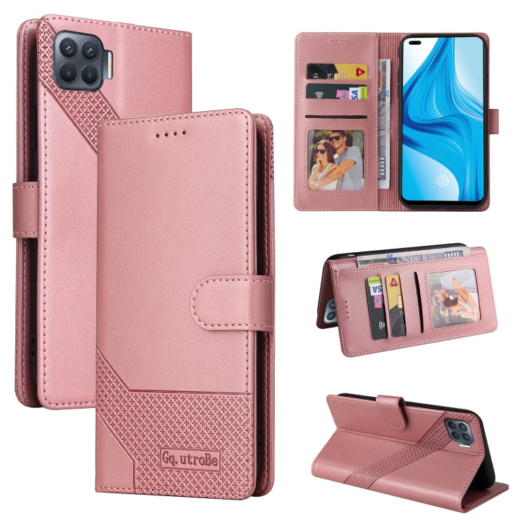 Custodia per telefono in pelle magnetica GQUTROBE Skin Feel, For OPPO A93 5G, For OPPO A94, For OPPO F17 Pro / A93, For Realme 8i