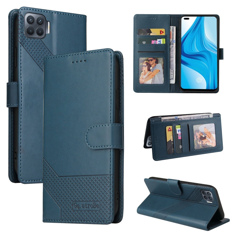Custodia per telefono in pelle magnetica GQUTROBE Skin Feel, For OPPO A93 5G, For OPPO A94, For OPPO F17 Pro / A93, For Realme 8i