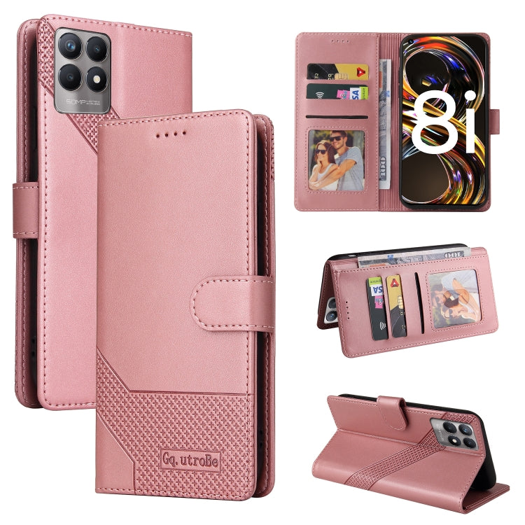 Custodia per telefono in pelle magnetica GQUTROBE Skin Feel, For OPPO A93 5G, For OPPO A94, For OPPO F17 Pro / A93, For Realme 8i
