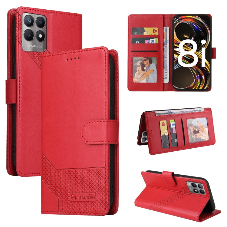 Custodia per telefono in pelle magnetica GQUTROBE Skin Feel, For OPPO A93 5G, For OPPO A94, For OPPO F17 Pro / A93, For Realme 8i