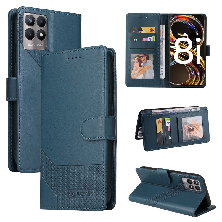 Custodia per telefono in pelle magnetica GQUTROBE Skin Feel, For OPPO A93 5G, For OPPO A94, For OPPO F17 Pro / A93, For Realme 8i