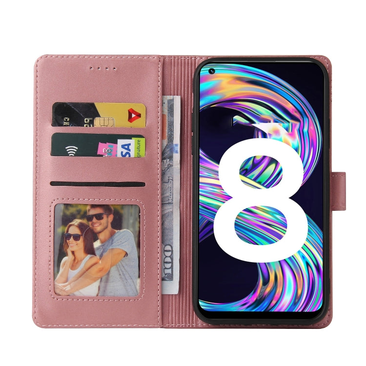 Custodia per telefono in pelle magnetica GQUTROBE Skin Feel, For Realme 8, For Realme C11, For Realme C15, For Realme C20