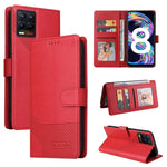 Custodia per telefono in pelle magnetica GQUTROBE Skin Feel, For Realme 8, For Realme C11, For Realme C15, For Realme C20