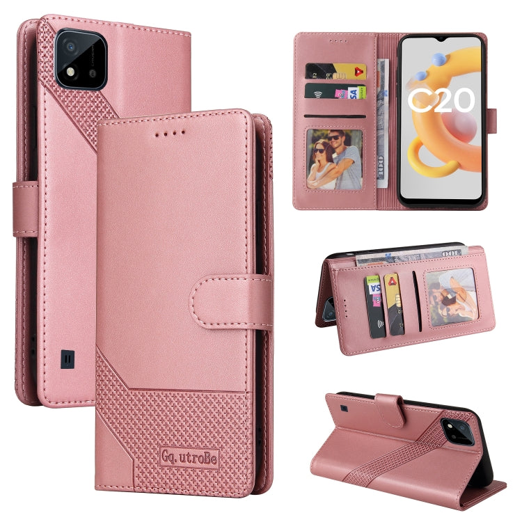 Custodia per telefono in pelle magnetica GQUTROBE Skin Feel, For Realme C21, For Realme C21Y, For Realme GT 5G, For Realme V13 5G