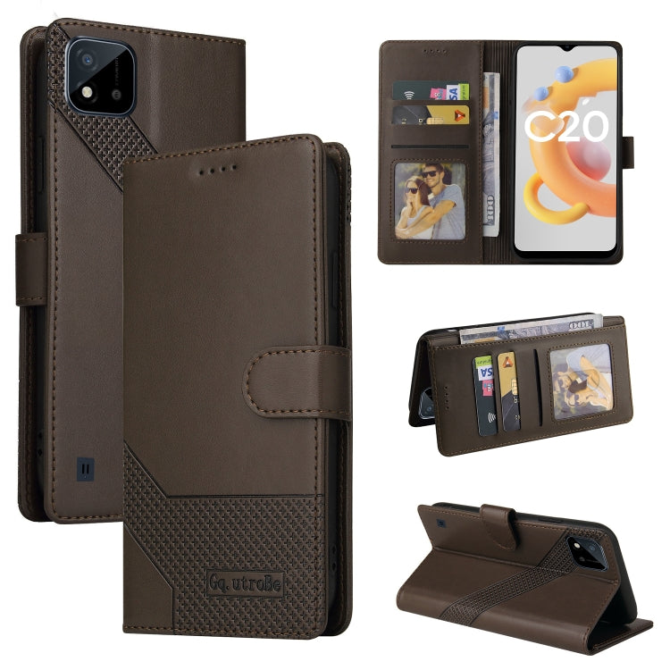 Custodia per telefono in pelle magnetica GQUTROBE Skin Feel, For Realme C21, For Realme C21Y, For Realme GT 5G, For Realme V13 5G
