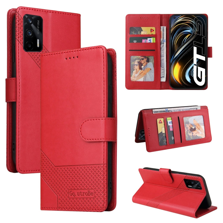 Custodia per telefono in pelle magnetica GQUTROBE Skin Feel, For Realme C21, For Realme C21Y, For Realme GT 5G, For Realme V13 5G