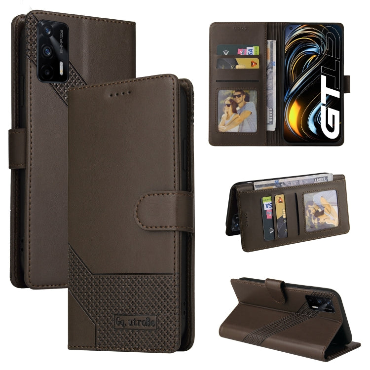 Custodia per telefono in pelle magnetica GQUTROBE Skin Feel, For Realme C21, For Realme C21Y, For Realme GT 5G, For Realme V13 5G