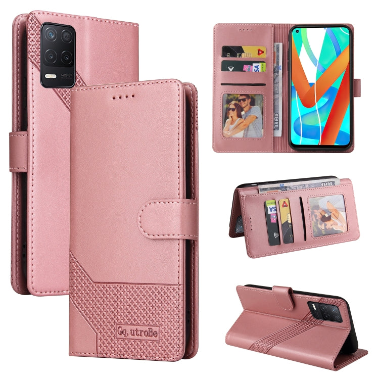 Custodia per telefono in pelle magnetica GQUTROBE Skin Feel, For Realme C21, For Realme C21Y, For Realme GT 5G, For Realme V13 5G