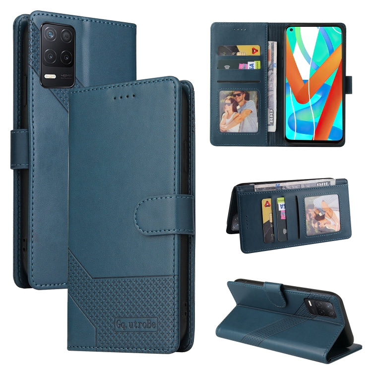 Custodia per telefono in pelle magnetica GQUTROBE Skin Feel, For Realme C21, For Realme C21Y, For Realme GT 5G, For Realme V13 5G
