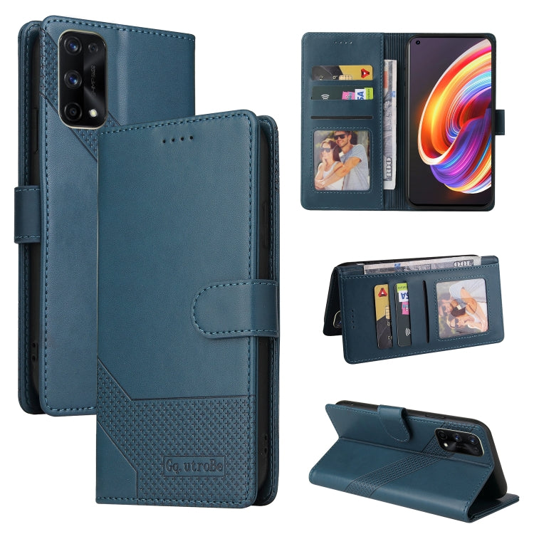 Custodia per telefono in pelle magnetica GQUTROBE Skin Feel, For Realme X7 Pro