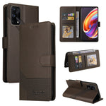 Custodia per telefono in pelle magnetica GQUTROBE Skin Feel, For Realme X7 Pro