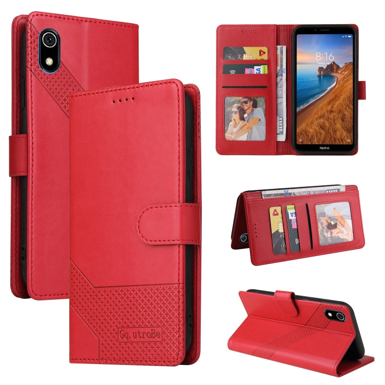 Custodia per telefono in pelle magnetica GQUTROBE Skin Feel, For Xiaomi Redmi 7A, For Xiaomi Redmi 9A, For Xiaomi Redmi 9C, For Xiaomi Redmi 9T