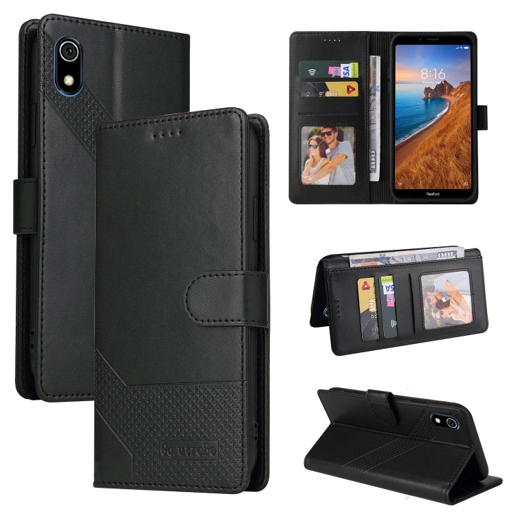 Custodia per telefono in pelle magnetica GQUTROBE Skin Feel, For Xiaomi Redmi 7A, For Xiaomi Redmi 9A, For Xiaomi Redmi 9C, For Xiaomi Redmi 9T