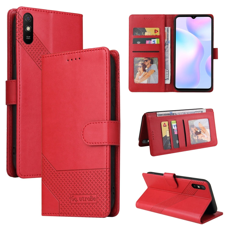 Custodia per telefono in pelle magnetica GQUTROBE Skin Feel, For Xiaomi Redmi 7A, For Xiaomi Redmi 9A, For Xiaomi Redmi 9C, For Xiaomi Redmi 9T