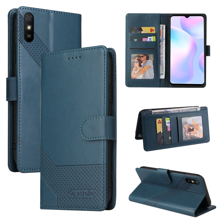 Custodia per telefono in pelle magnetica GQUTROBE Skin Feel, For Xiaomi Redmi 7A, For Xiaomi Redmi 9A, For Xiaomi Redmi 9C, For Xiaomi Redmi 9T